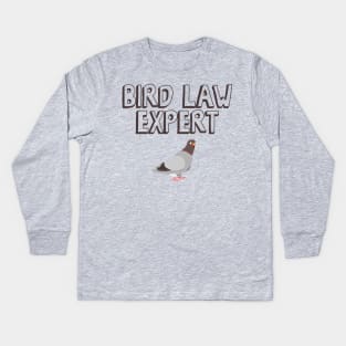 Bird Law Expert Kids Long Sleeve T-Shirt